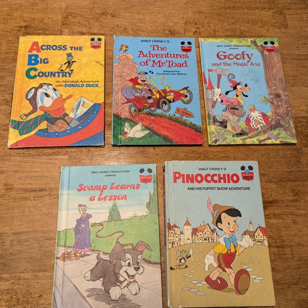 5 Books Disney Kids Storybook Collection